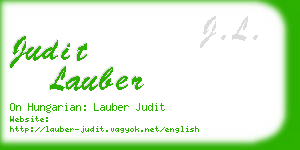judit lauber business card